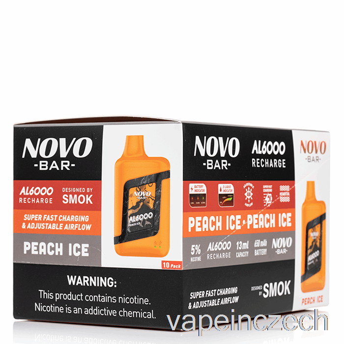 [10-balení] Smok Novo Bar Al6000 Jednorázový Vape Bez Nikotinu